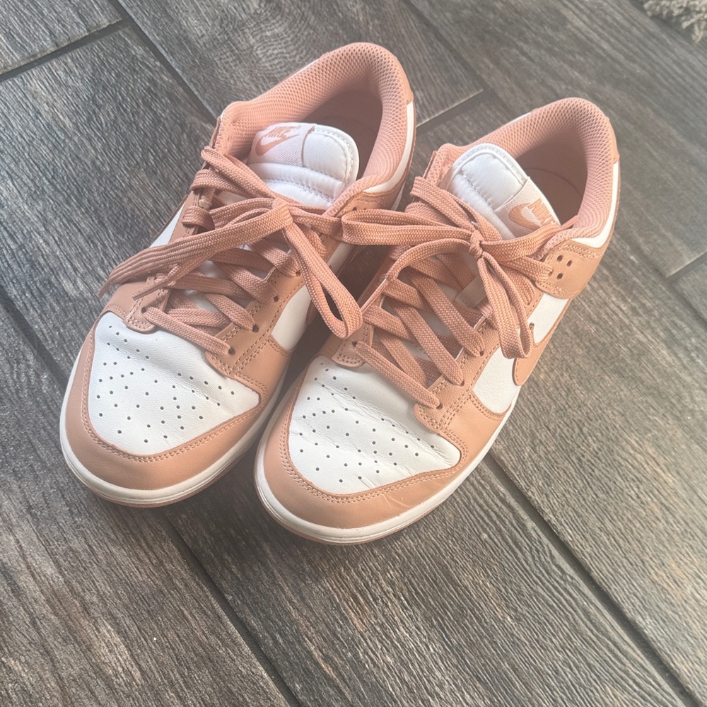 Nike Women's White and Tan Sneakers